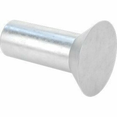 BSC PREFERRED Aluminum Flush-Mount Solid Rivets 3/32 Diameter for 0.156 Maximum Material Thickness, 250PK 97483A055